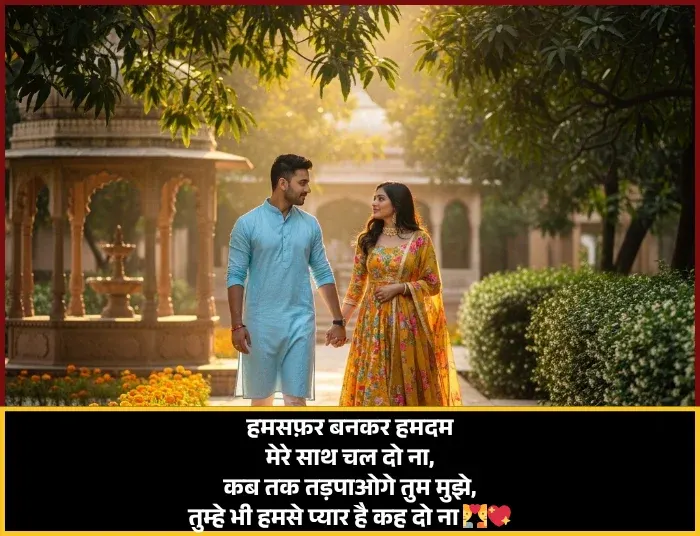 First Time Love Propose Shayari in Hindi