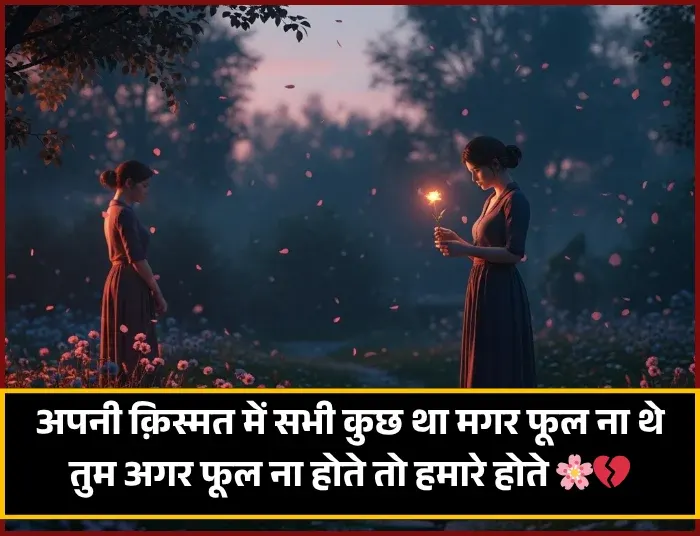 Flower Shayari on Life