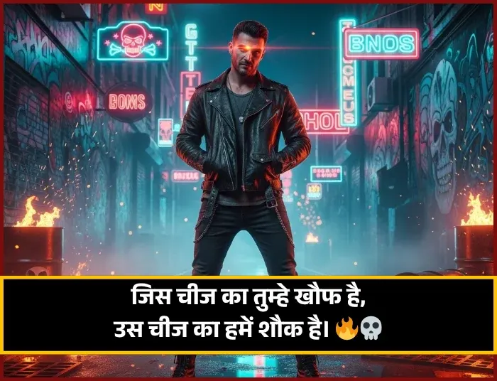 Gangster Shayari Hindi Attitude