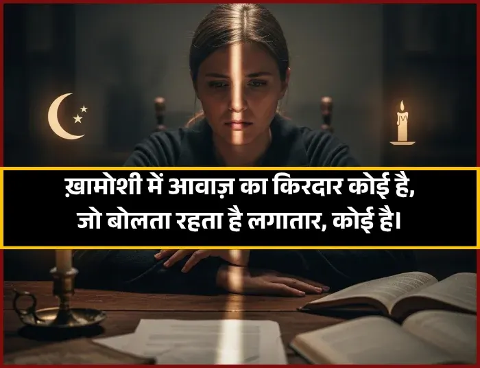 Khamoshi Shayari 2 Line