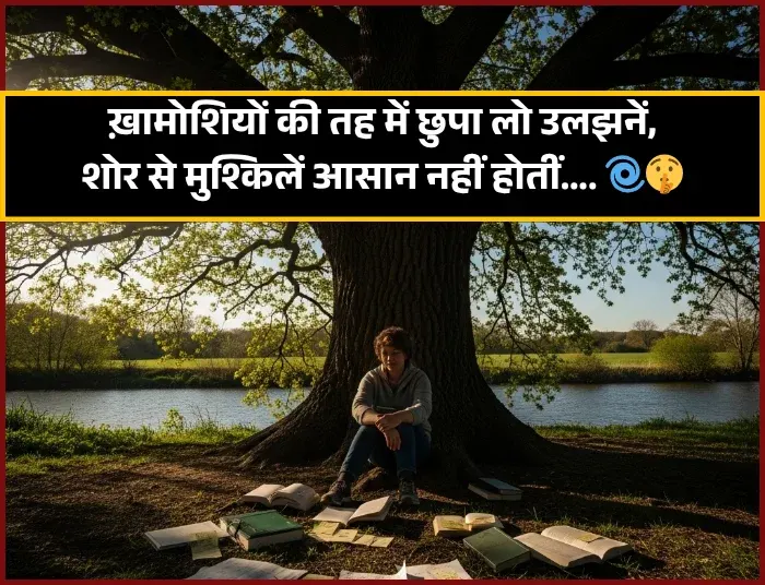Khamoshi Shayari in Hindi Text