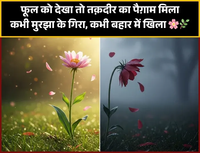 Life Flower Shayari