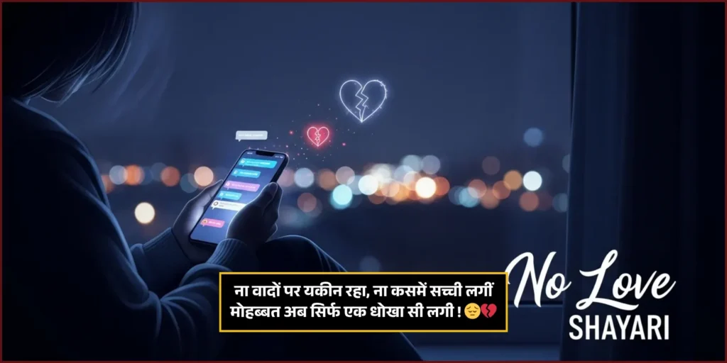 No Love Shayari