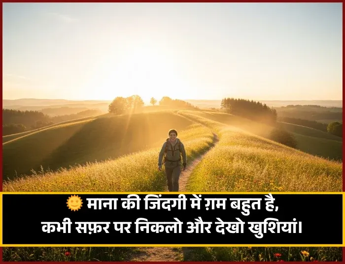 Road Trip Safar Shayari on Travel