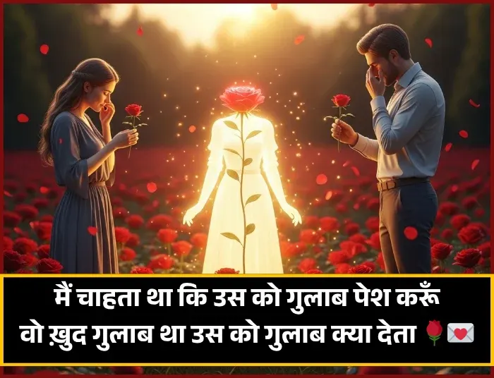 Romantic Flower Shayari in Hindi