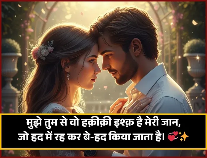 Romantic Shayari for Wife in Hindi
