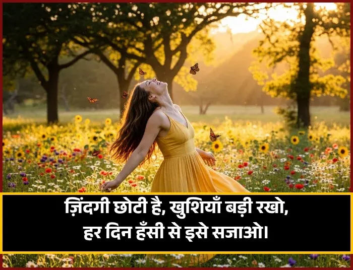 Zindagi Khushi Shayari in Hindi